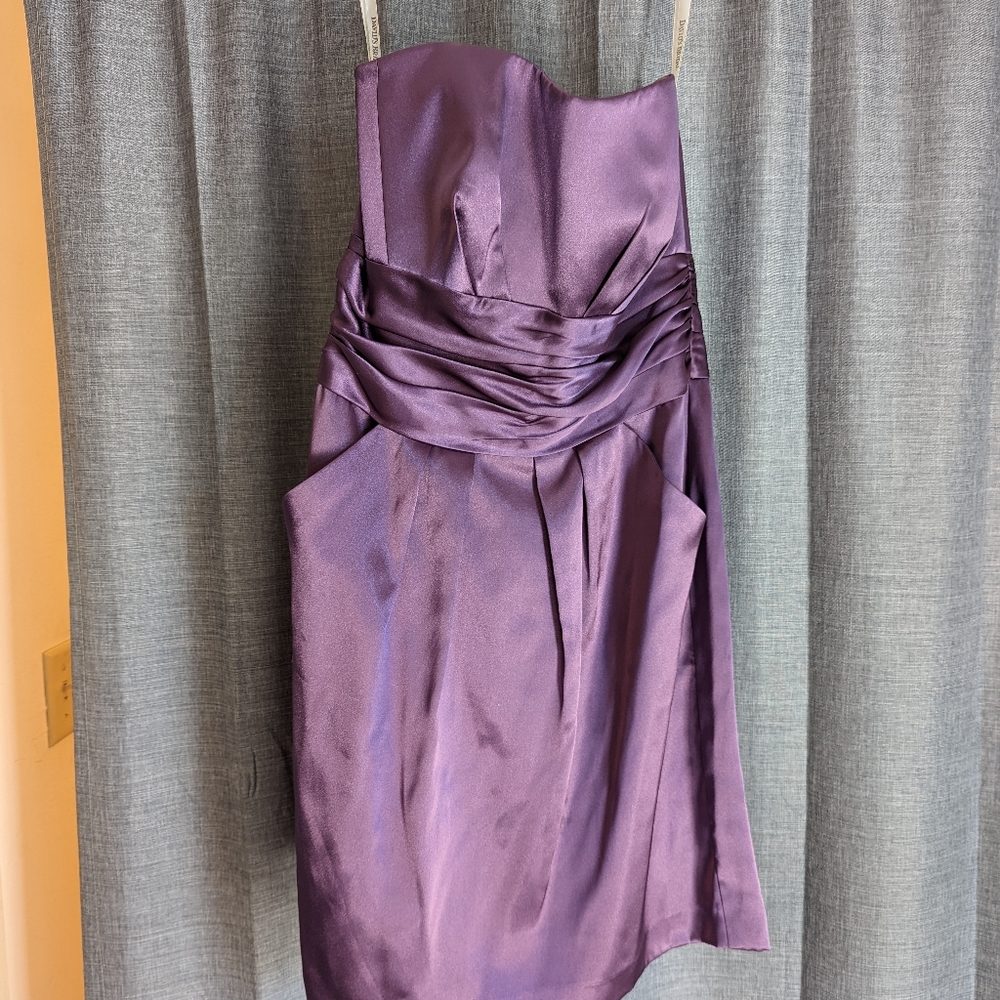 David's Bridal Purple Dress